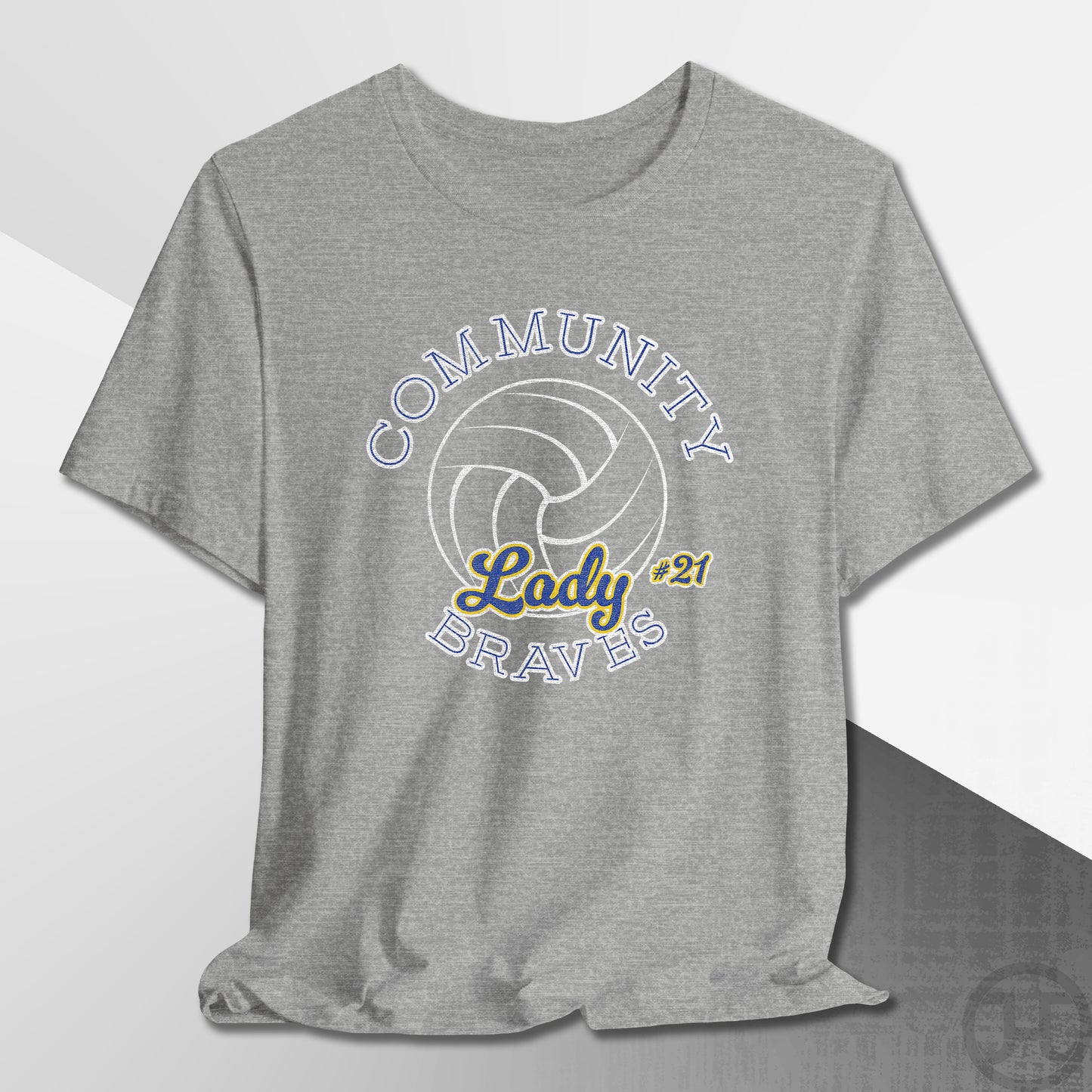 Community Lady Braves Volleyball T-Shirt