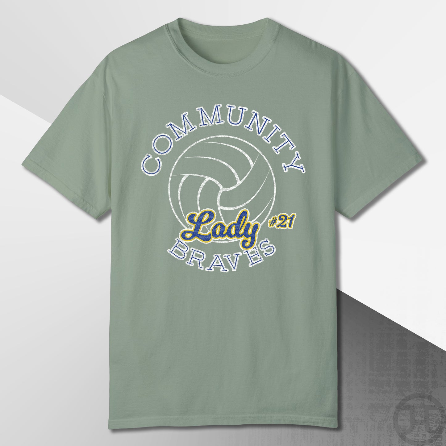 Community Lady Braves Volleyball T-Shirt