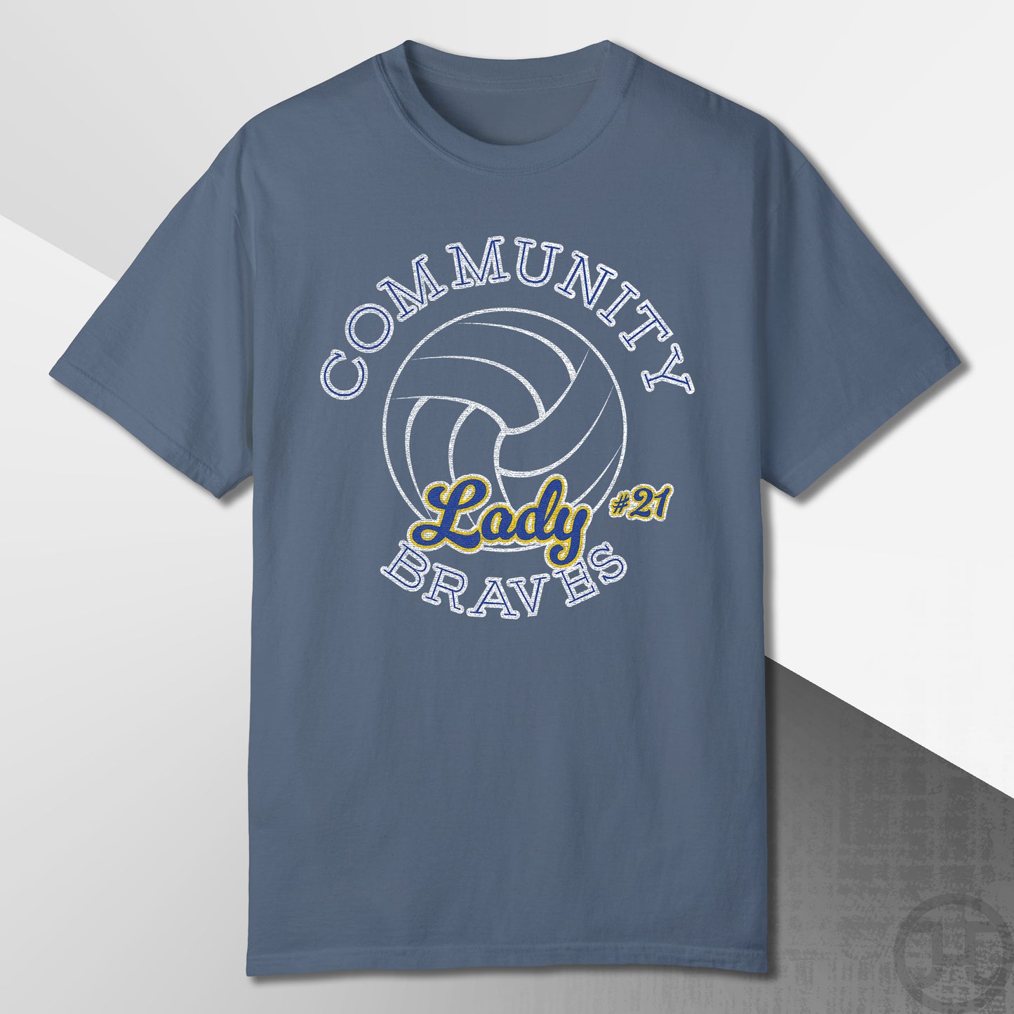 Community Lady Braves Volleyball T-Shirt