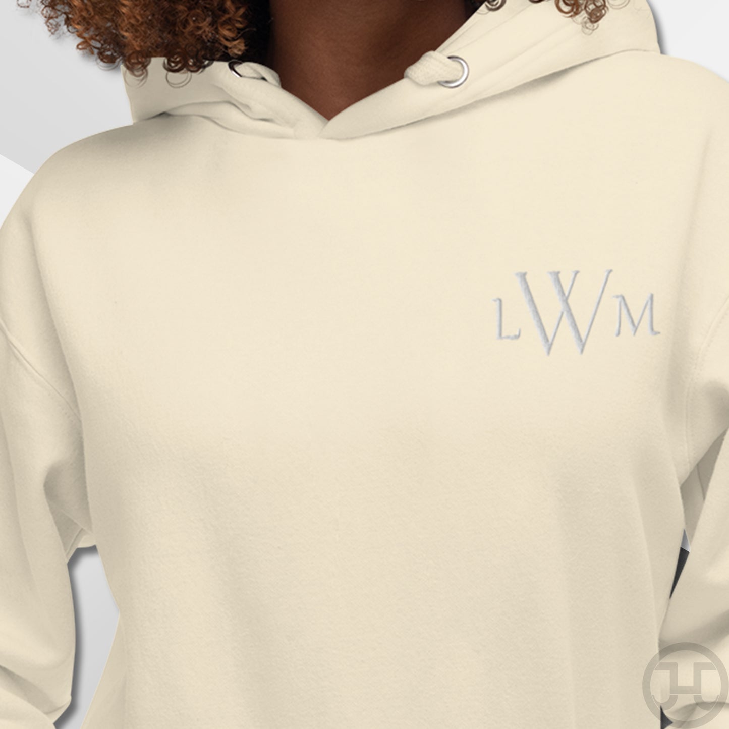 Embroidered Monogram Hoodie w/Names on Sleeves