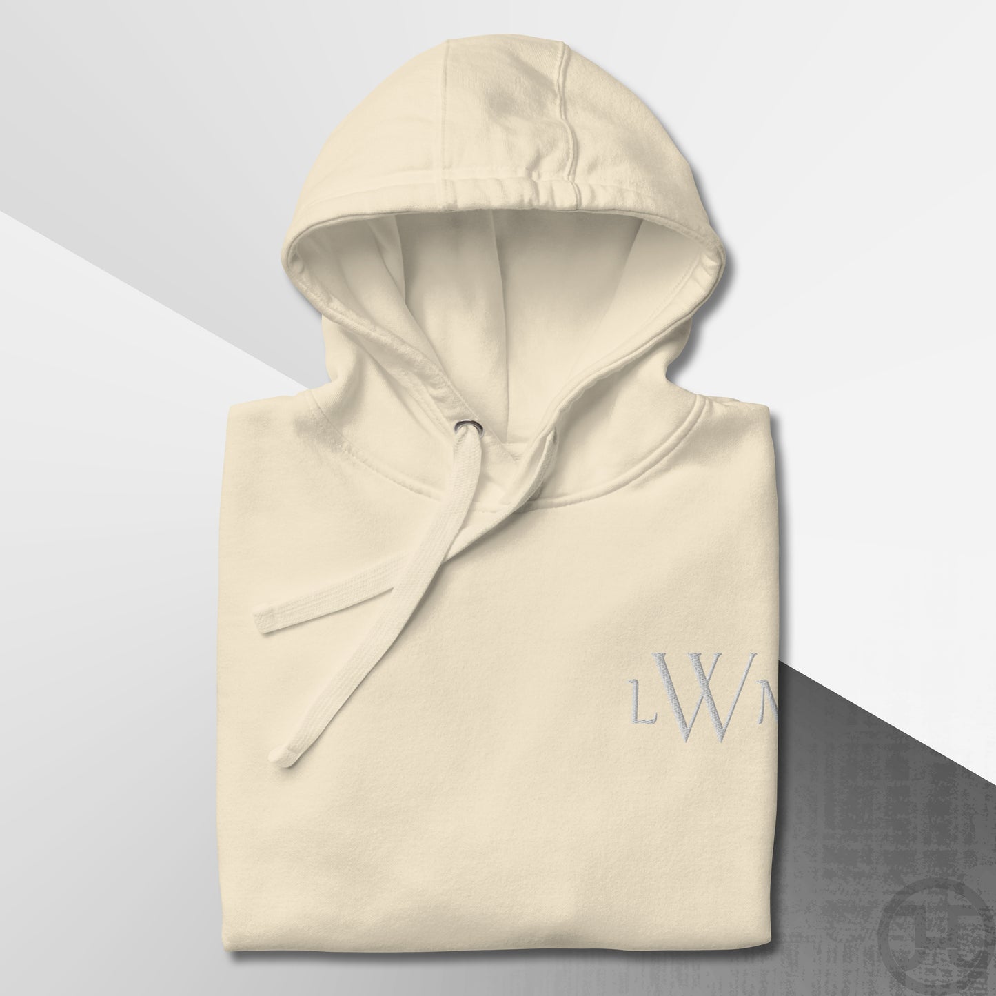 Embroidered 3-Letter Monogram Hoodie