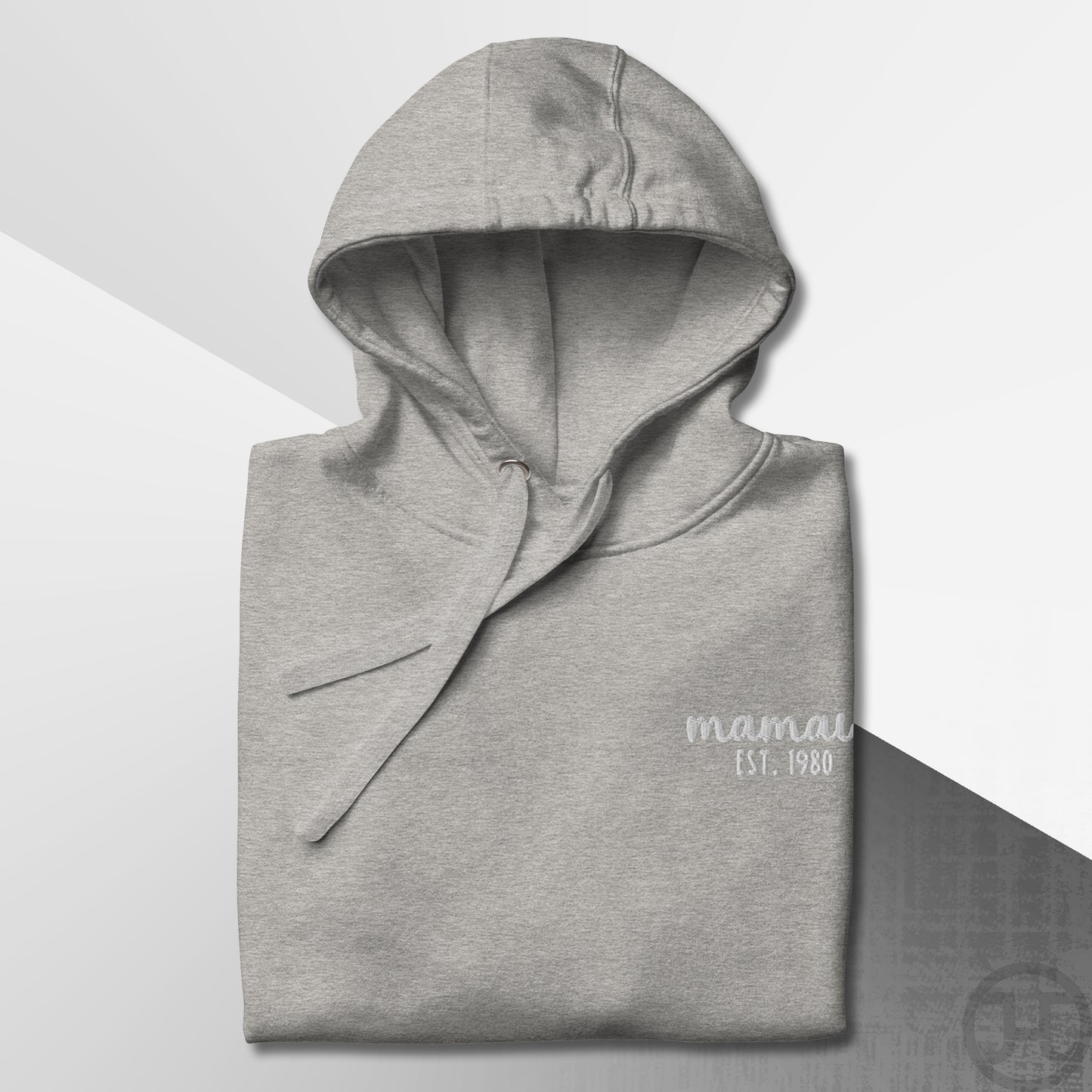 Embroidered Hoodie Mamaw w/Custom Est Date Left Chest