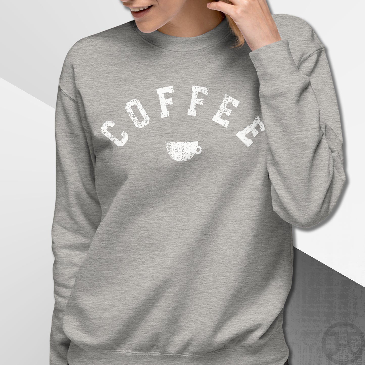 Coffee Cup Varsity Premium Sweatshirt