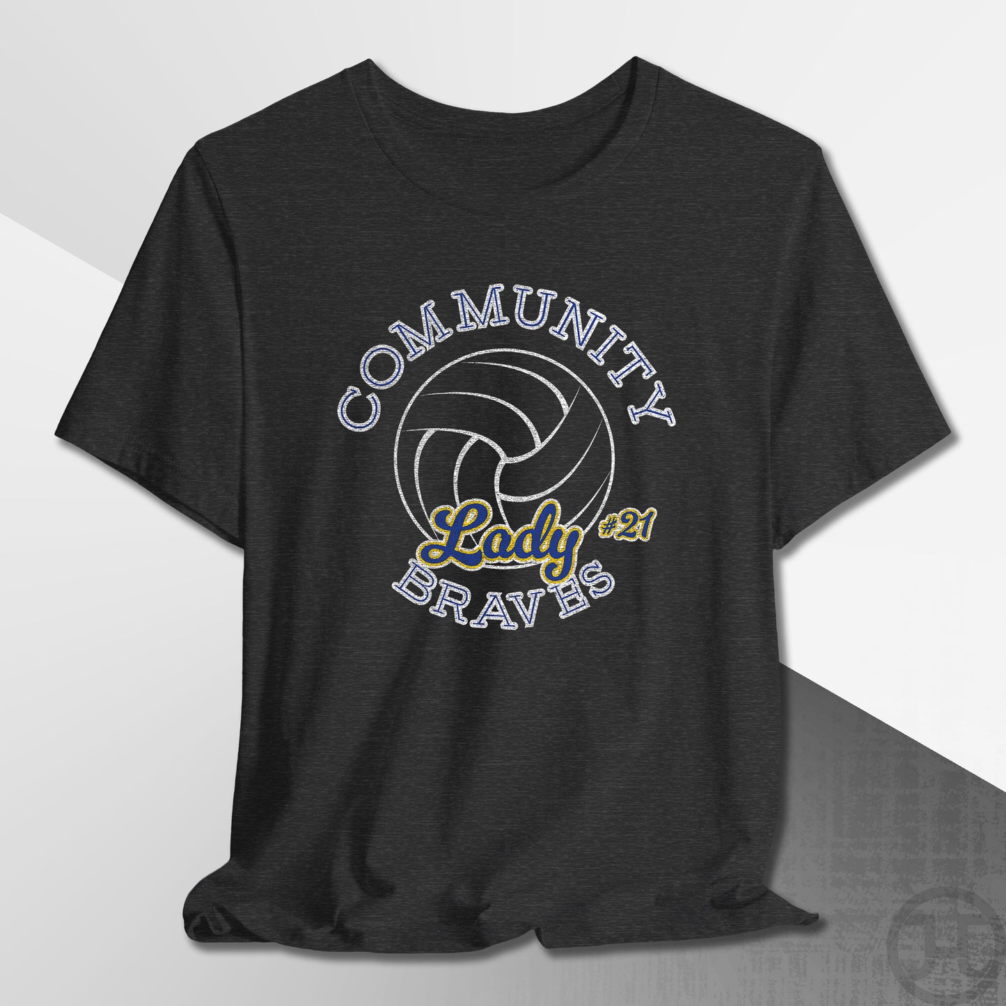 Community Lady Braves Volleyball T-Shirt