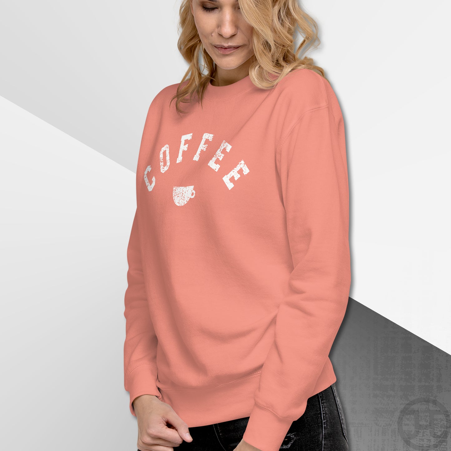 Coffee Cup Varsity Premium Sweatshirt