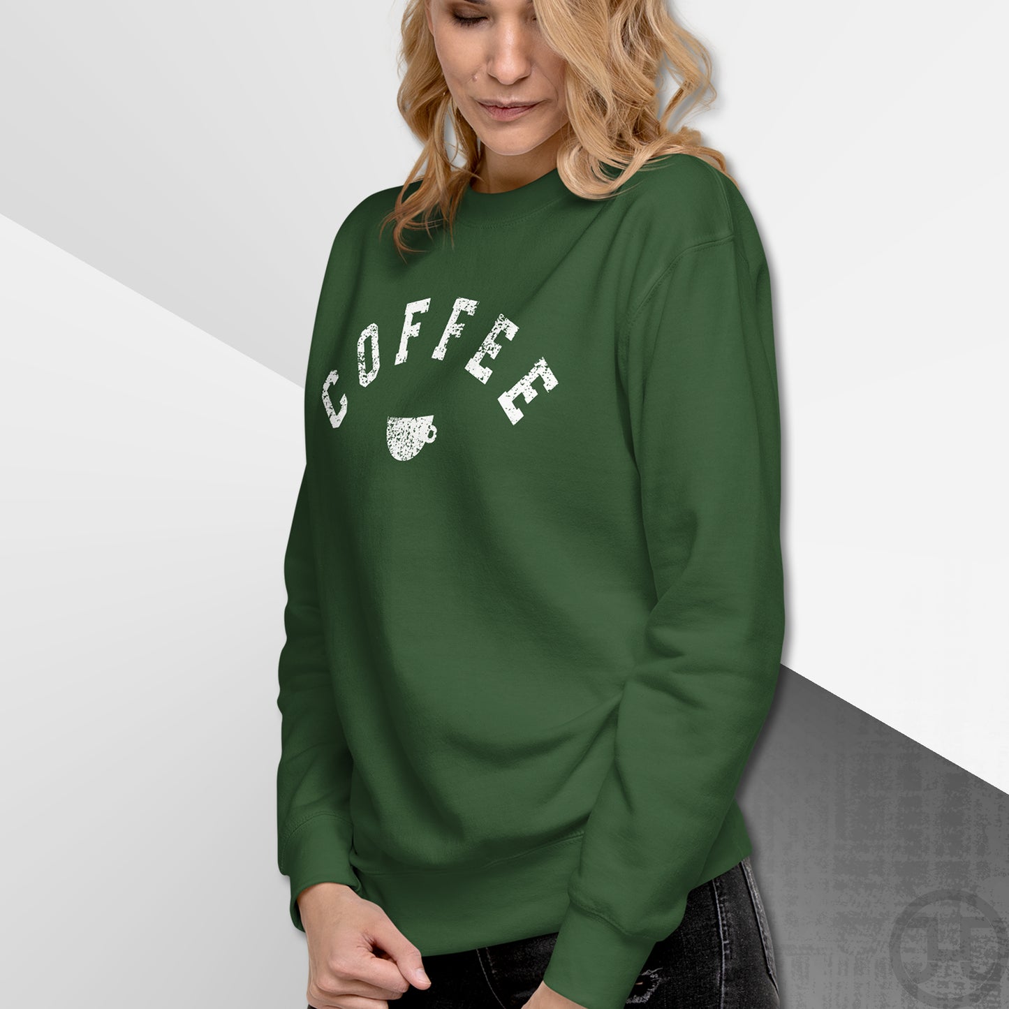 Coffee Cup Varsity Premium Sweatshirt