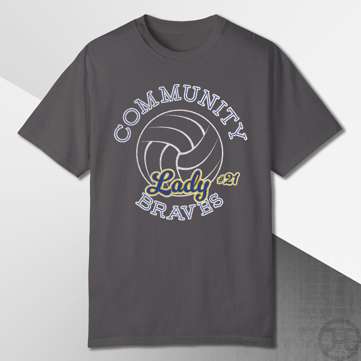Community Lady Braves Volleyball T-Shirt