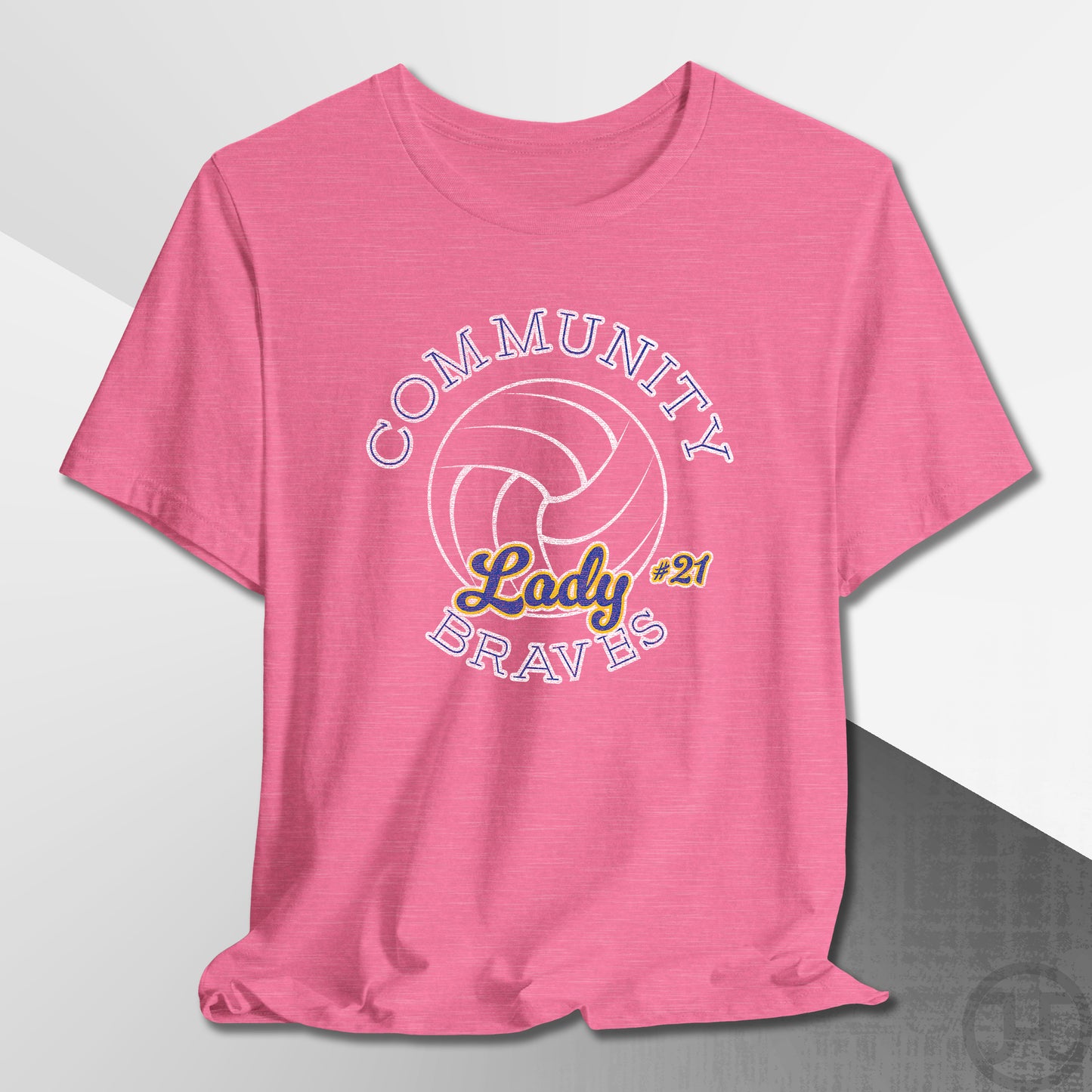 Community Lady Braves Volleyball T-Shirt
