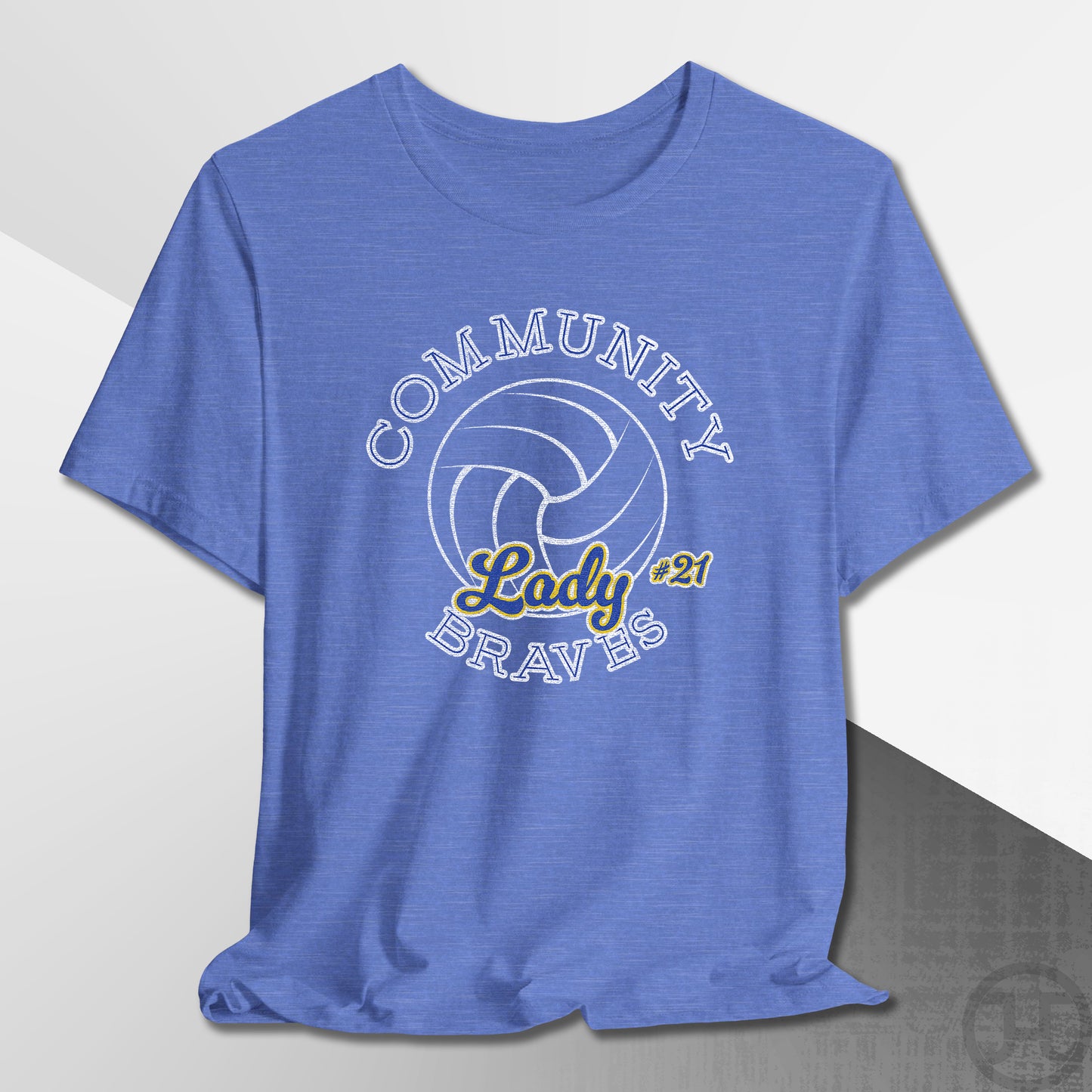 Community Lady Braves Volleyball T-Shirt