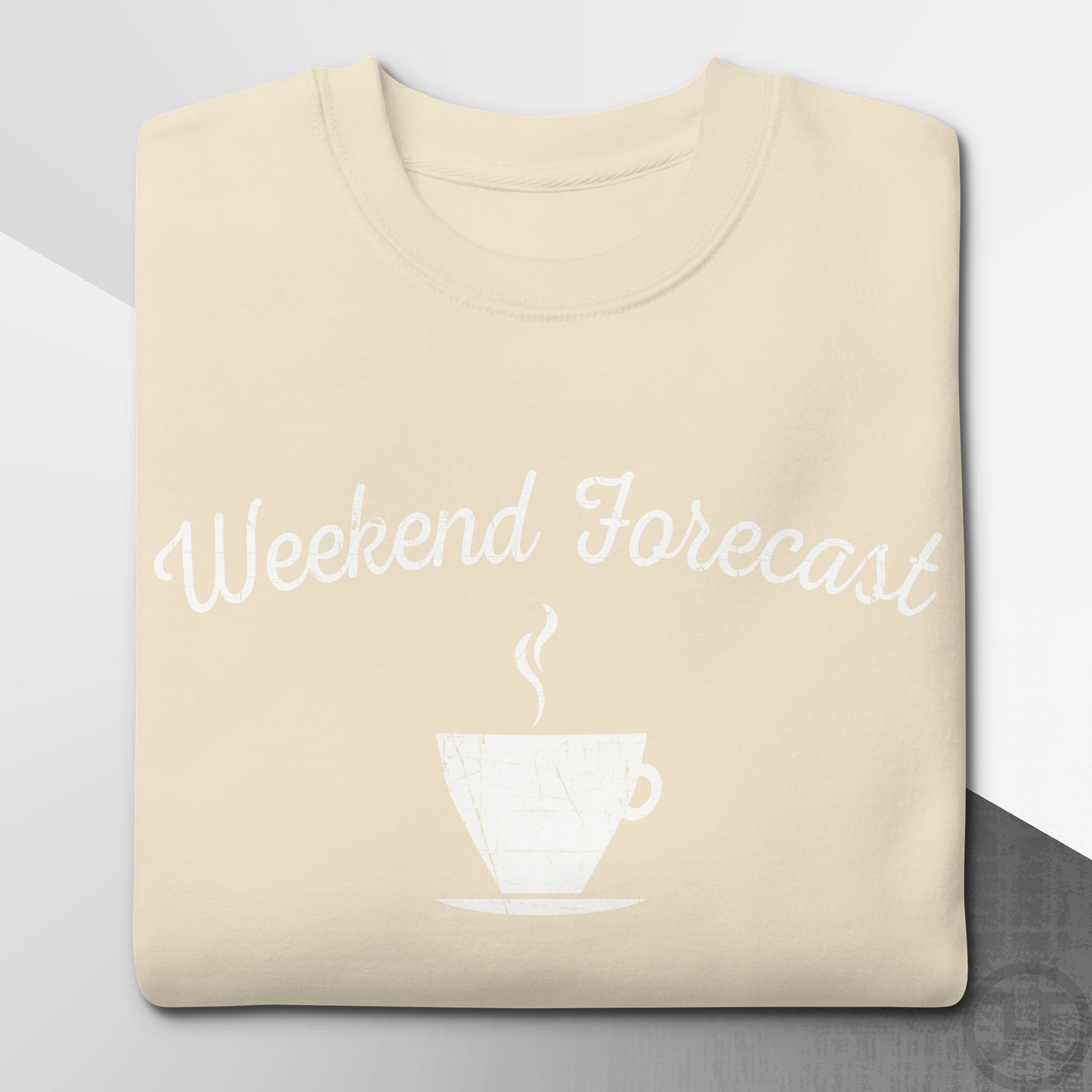 Weekend Forecast Coffee Cup Premium Sweatshirt