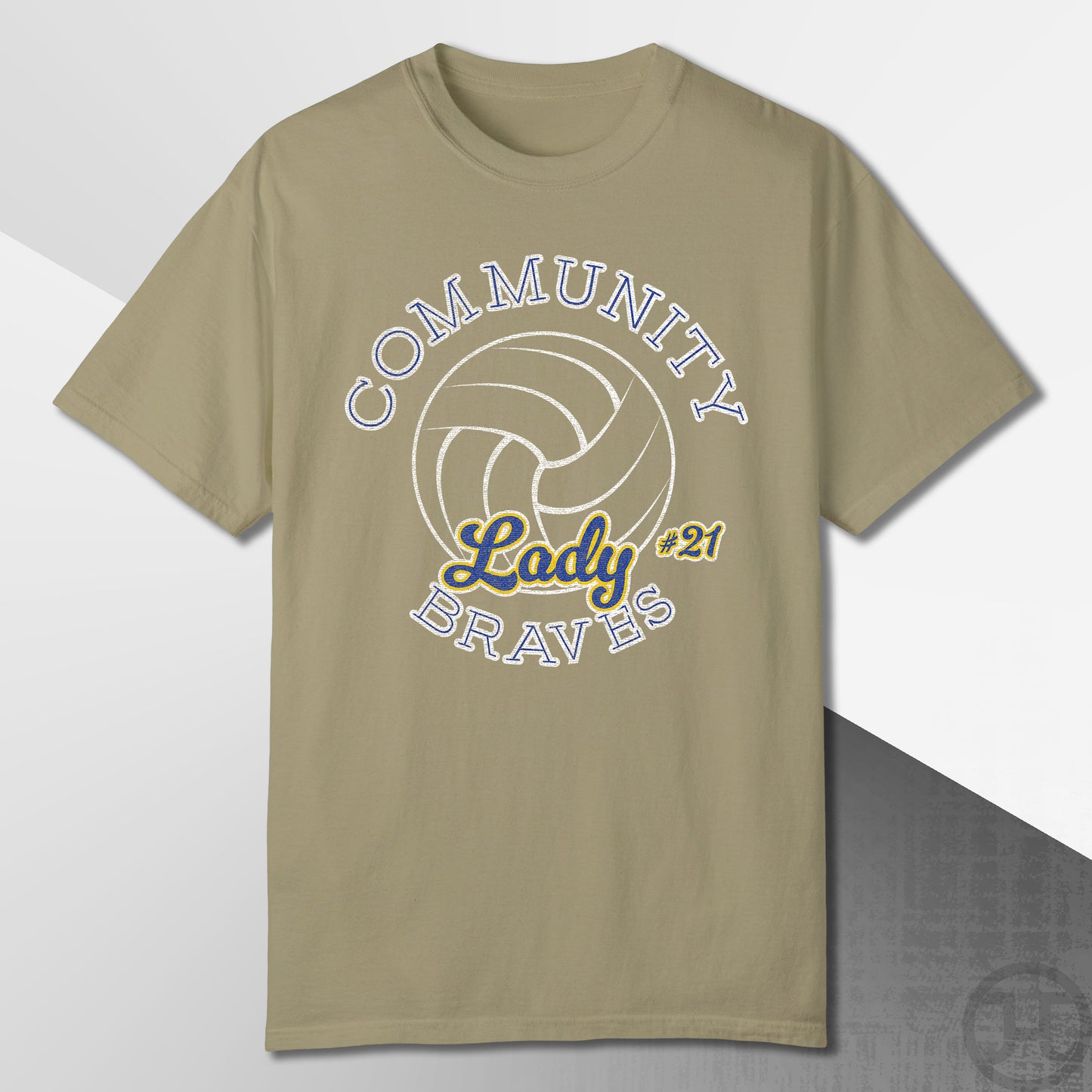 Community Lady Braves Volleyball T-Shirt