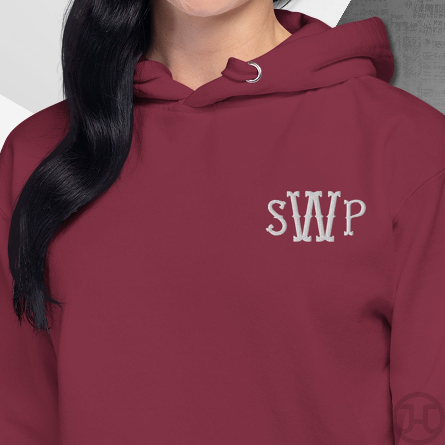 Embroidered 3-Letter Monogram Hoodie