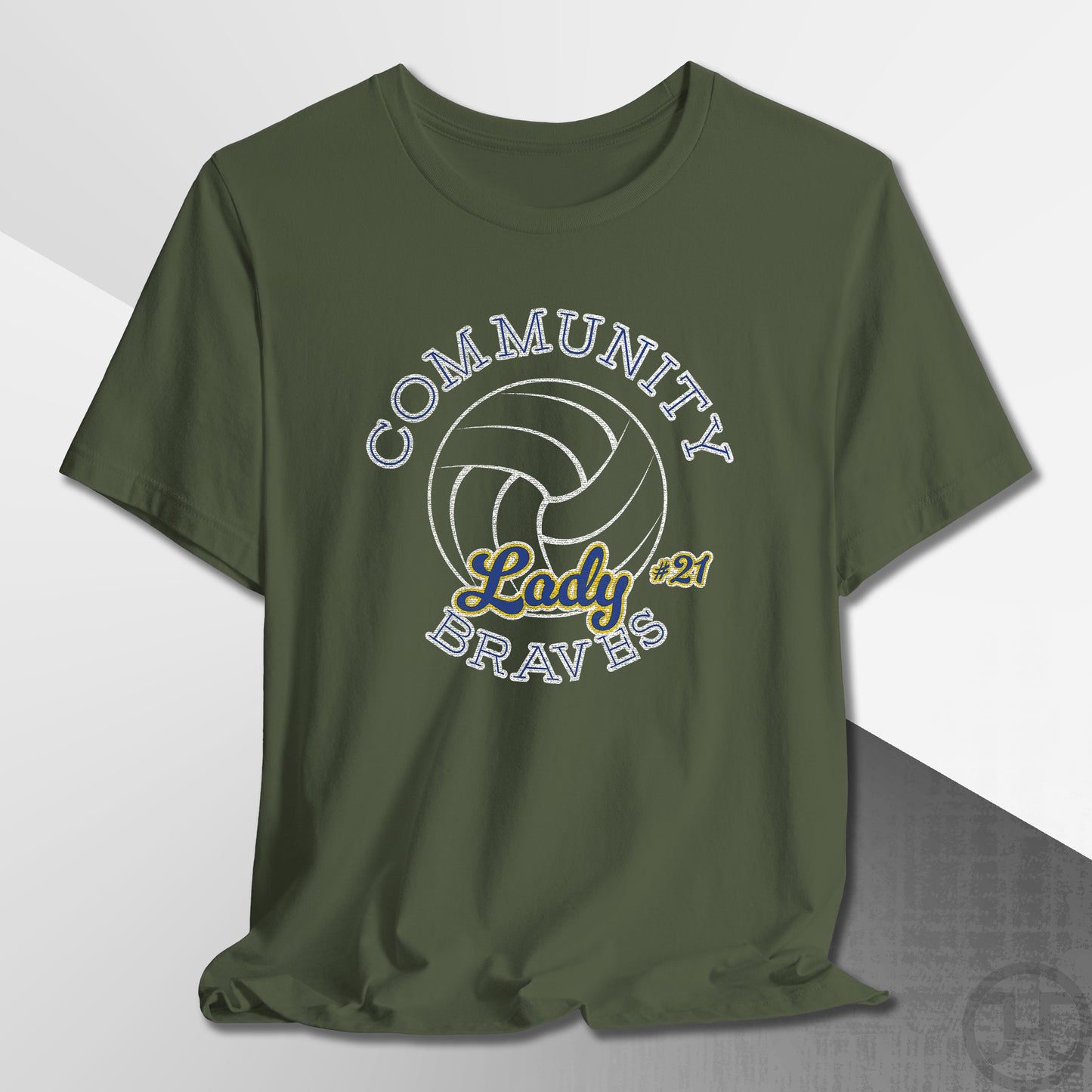 Community Lady Braves Volleyball T-Shirt
