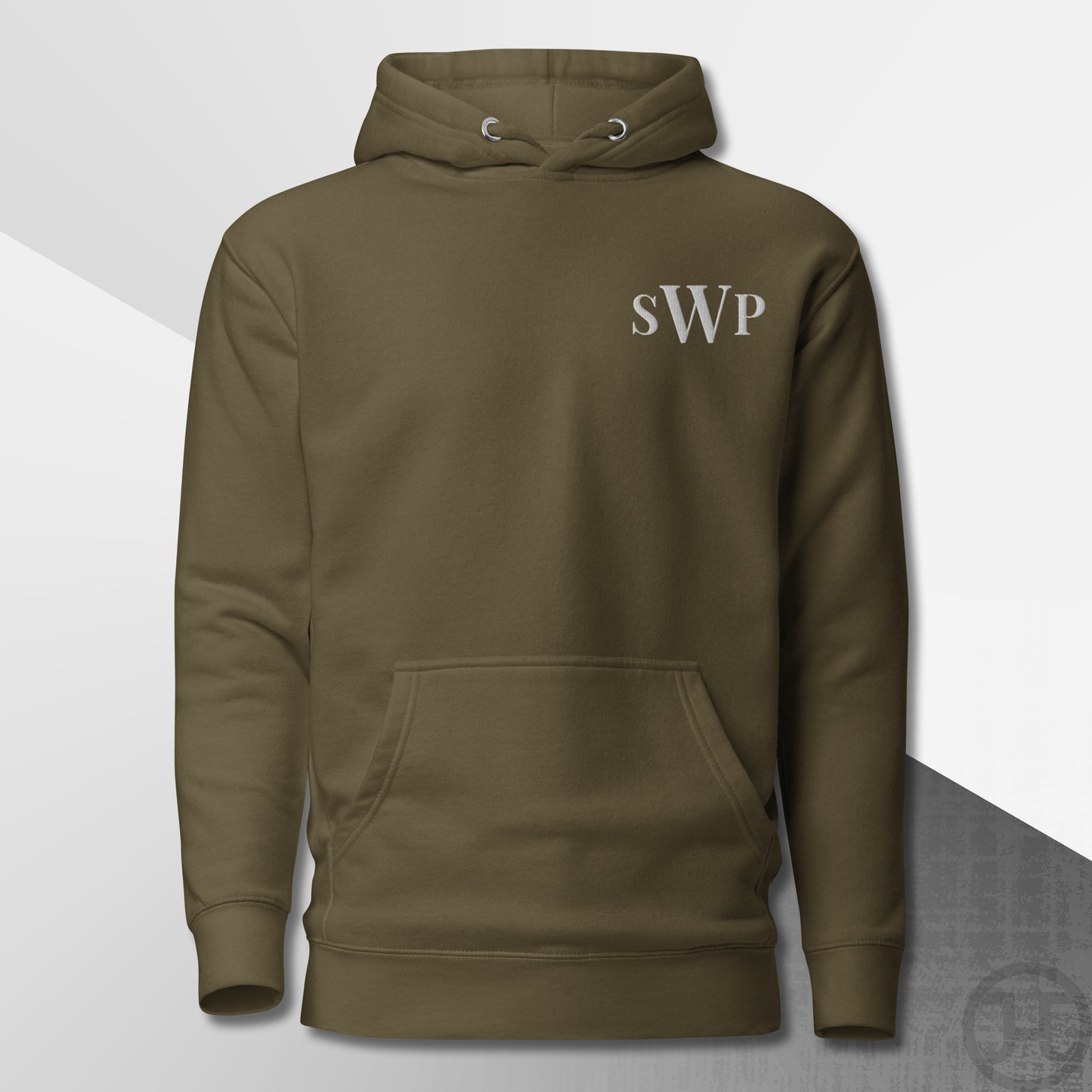 Embroidered 3-Letter Monogram Hoodie