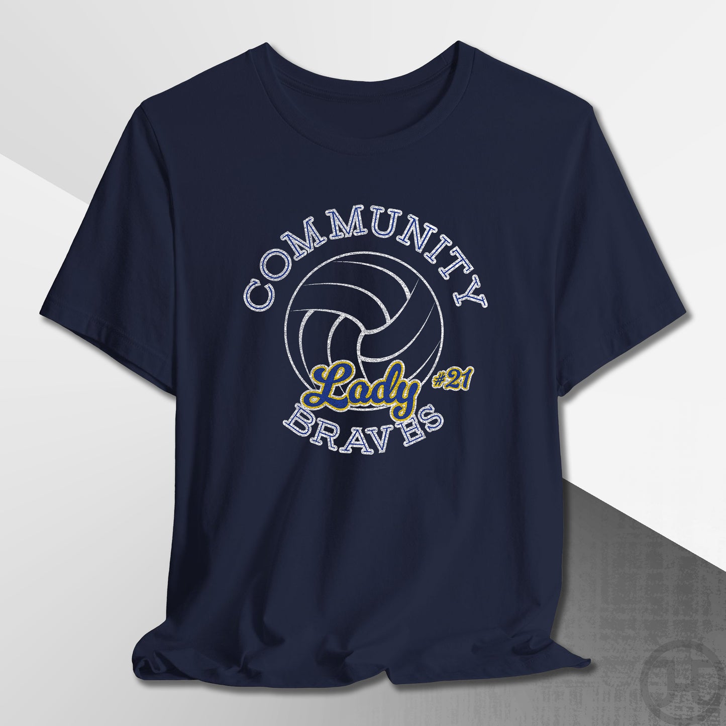 Community Lady Braves Volleyball T-Shirt