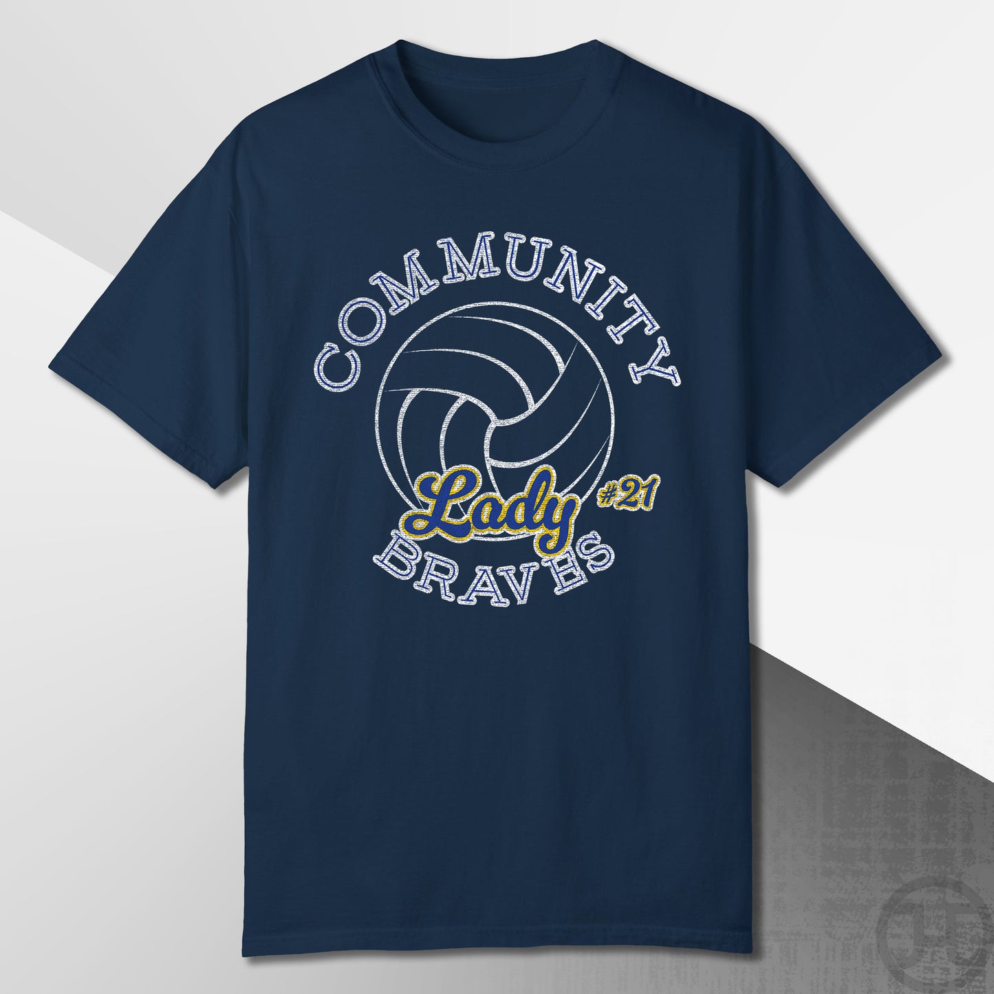 Community Lady Braves Volleyball T-Shirt