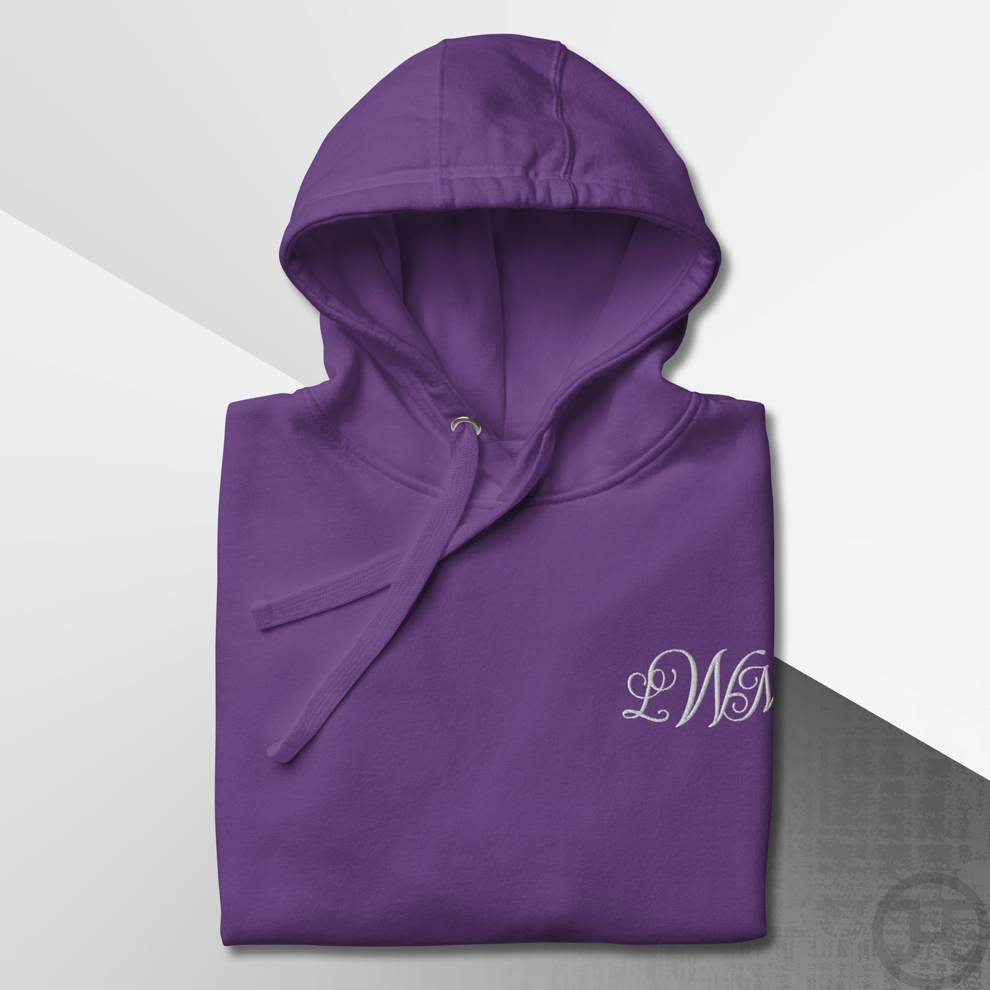Embroidered 3-Letter Monogram Hoodie