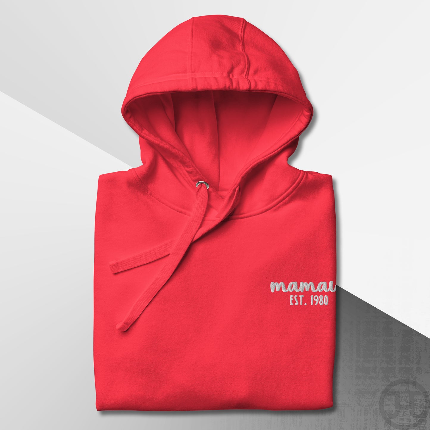 Embroidered Hoodie Mamaw w/Custom Est Date Left Chest