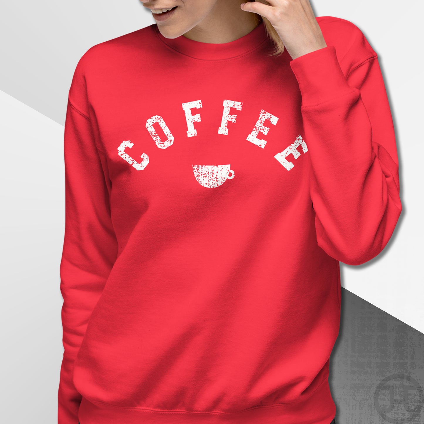 Coffee Cup Varsity Premium Sweatshirt