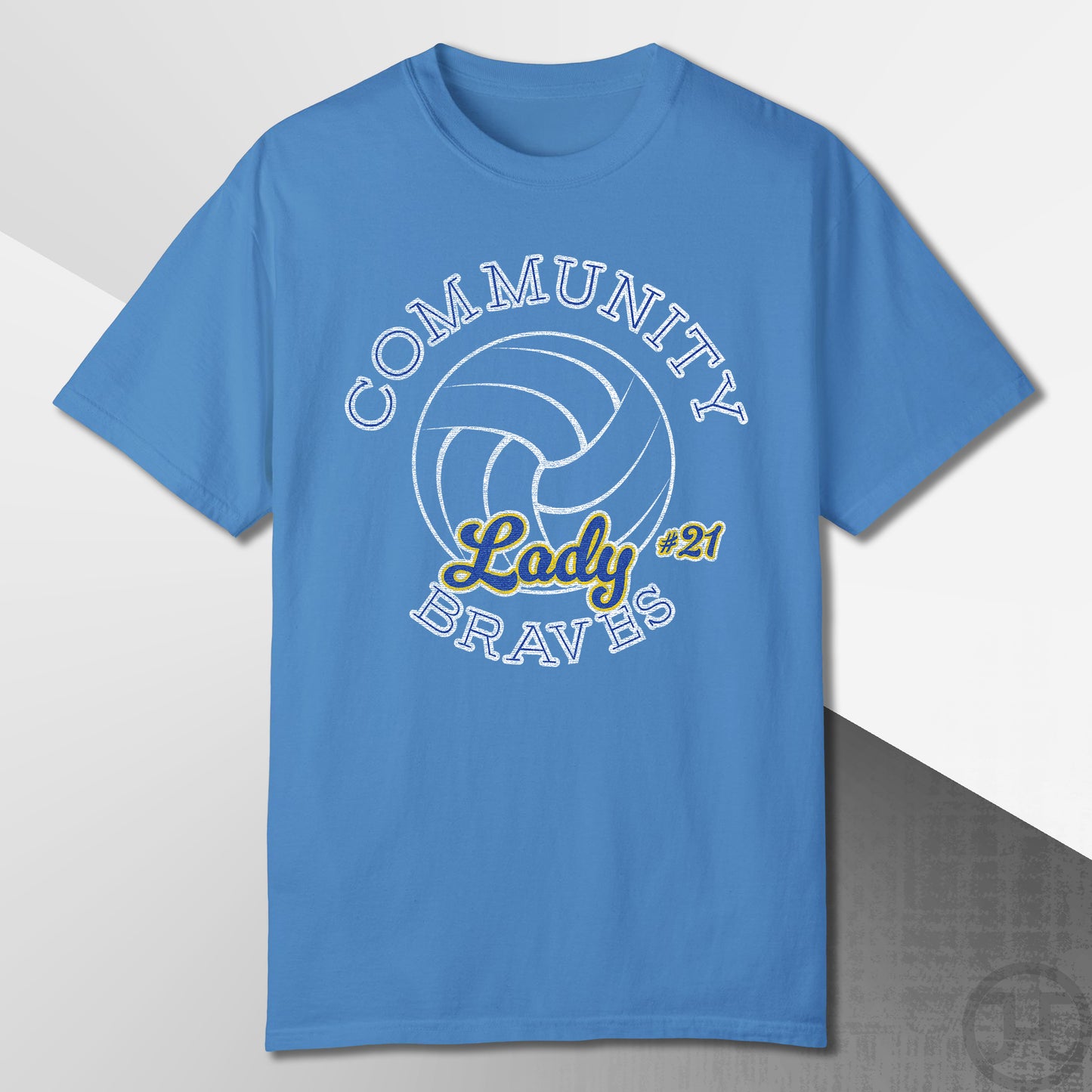 Community Lady Braves Volleyball T-Shirt