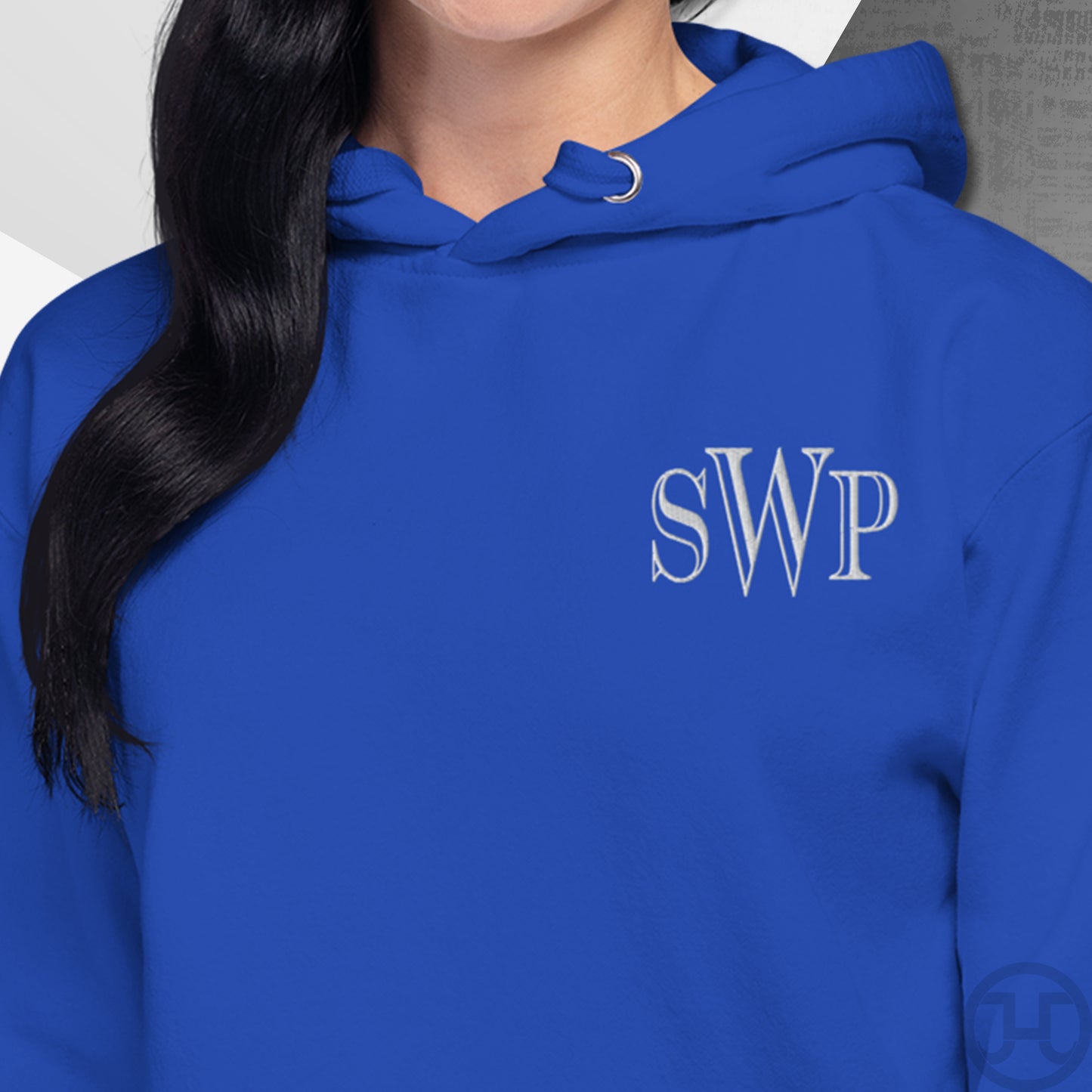Embroidered 3-Letter Monogram Hoodie