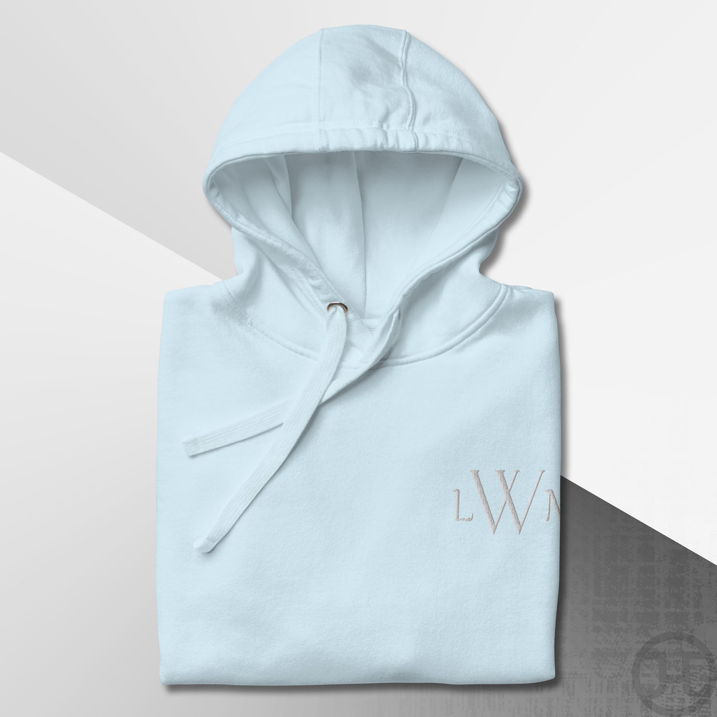 Embroidered 3-Letter Monogram Hoodie