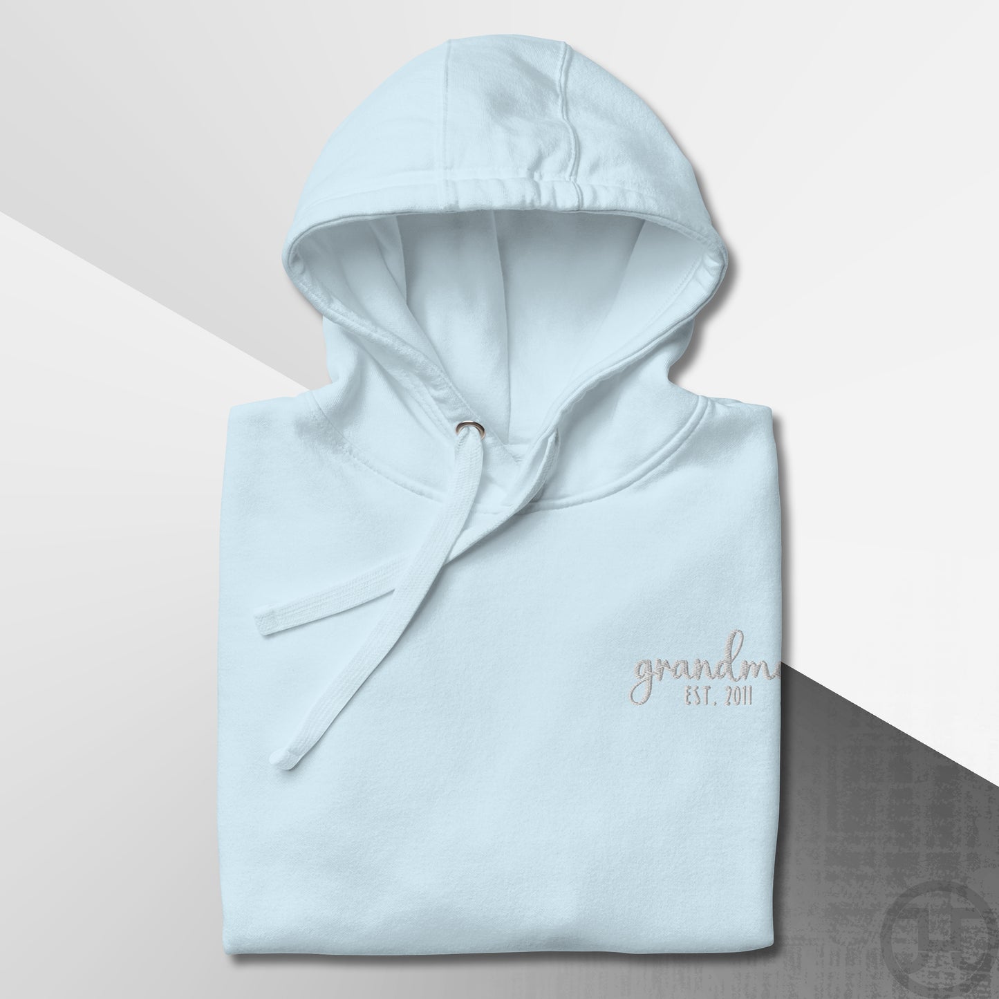 Embroidered Hoodie Grandma w/Custom Est Date Left Chest