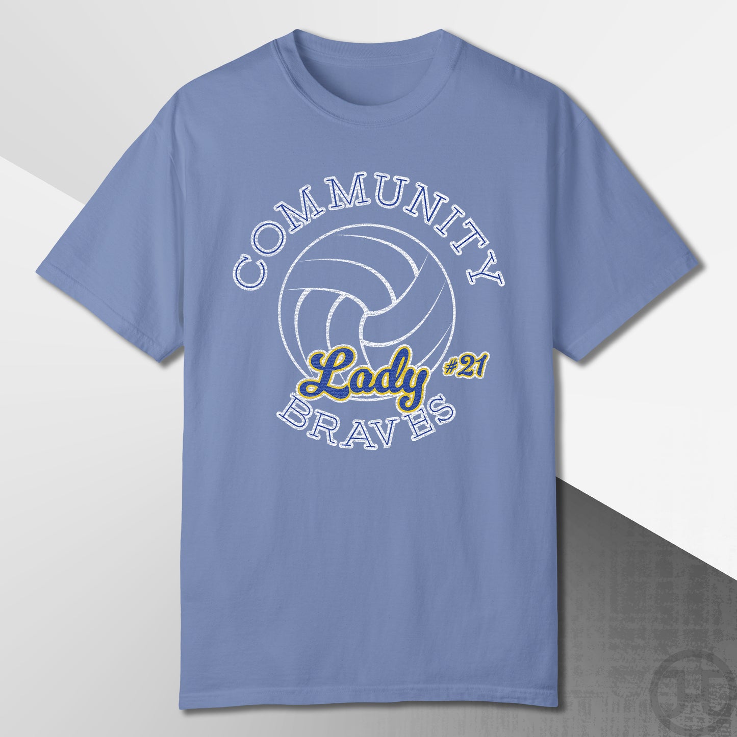 Community Lady Braves Volleyball T-Shirt