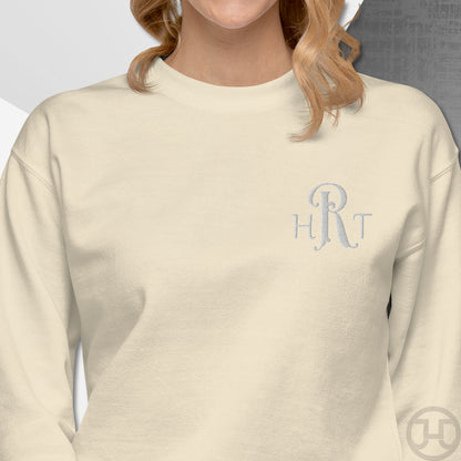 Embroidered 3-Letter Monogram Sweatshirt