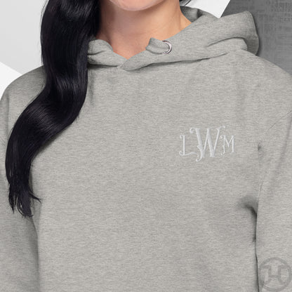 Embroidered 3-Letter Monogram Hoodie