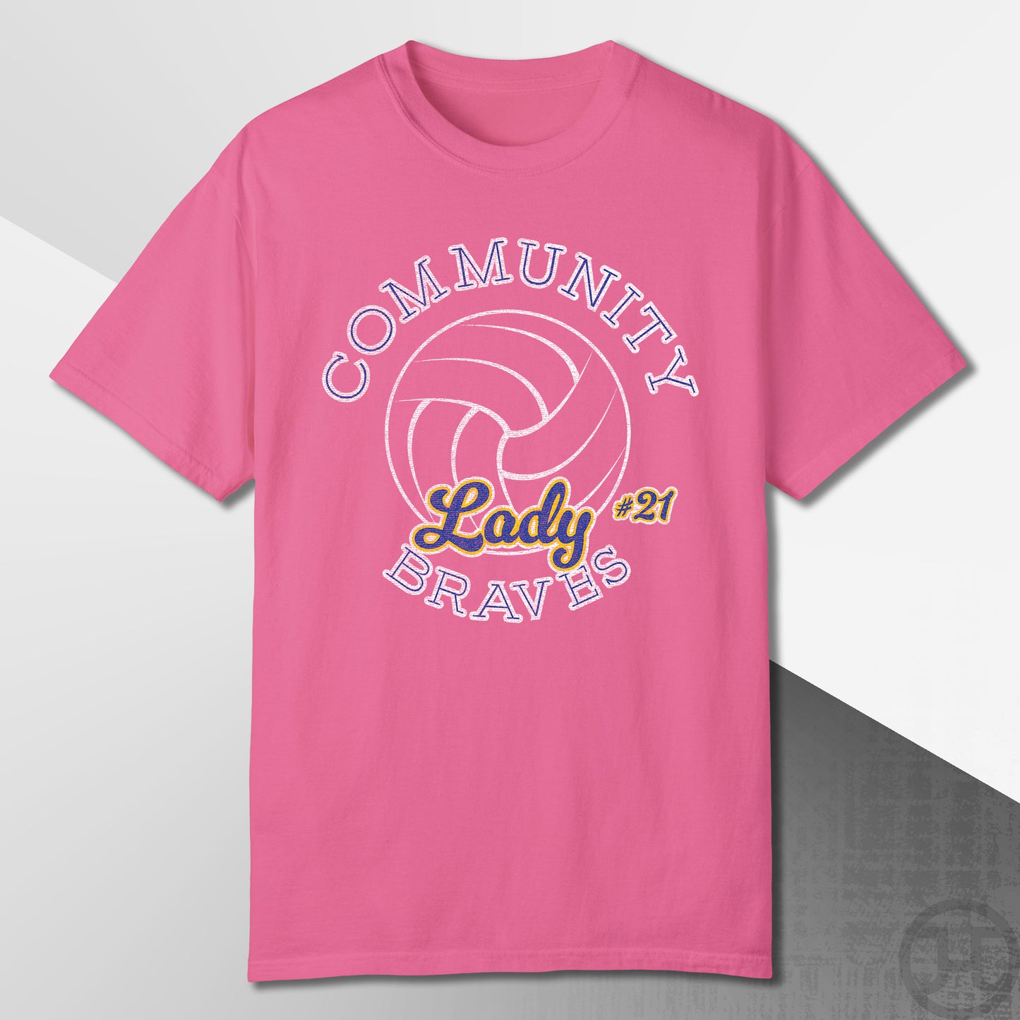 Community Lady Braves Volleyball T-Shirt