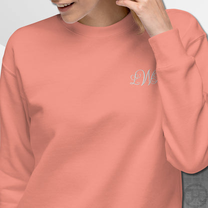 Embroidered 3-Letter Monogram Sweatshirt