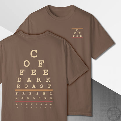 Coffee Eye Chart T-Shirt