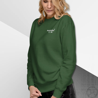 Embroidered Sweatshirt Mamaw w/Custom Est Date Left Chest