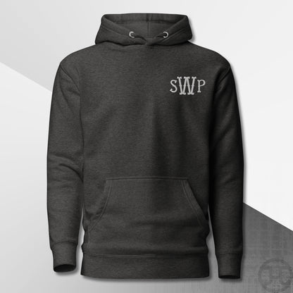 Embroidered 3-Letter Monogram Hoodie
