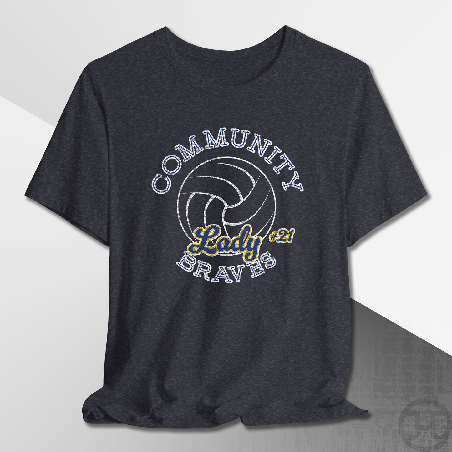 Community Lady Braves Volleyball T-Shirt