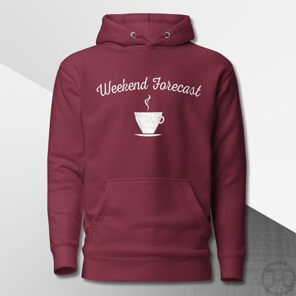 Weekend Forecast Coffee Cup Premium Hoodie
