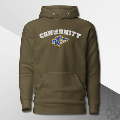 Community Braves Arrow Logo Hoodie