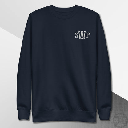 Embroidered 3-Letter Monogram Sweatshirt