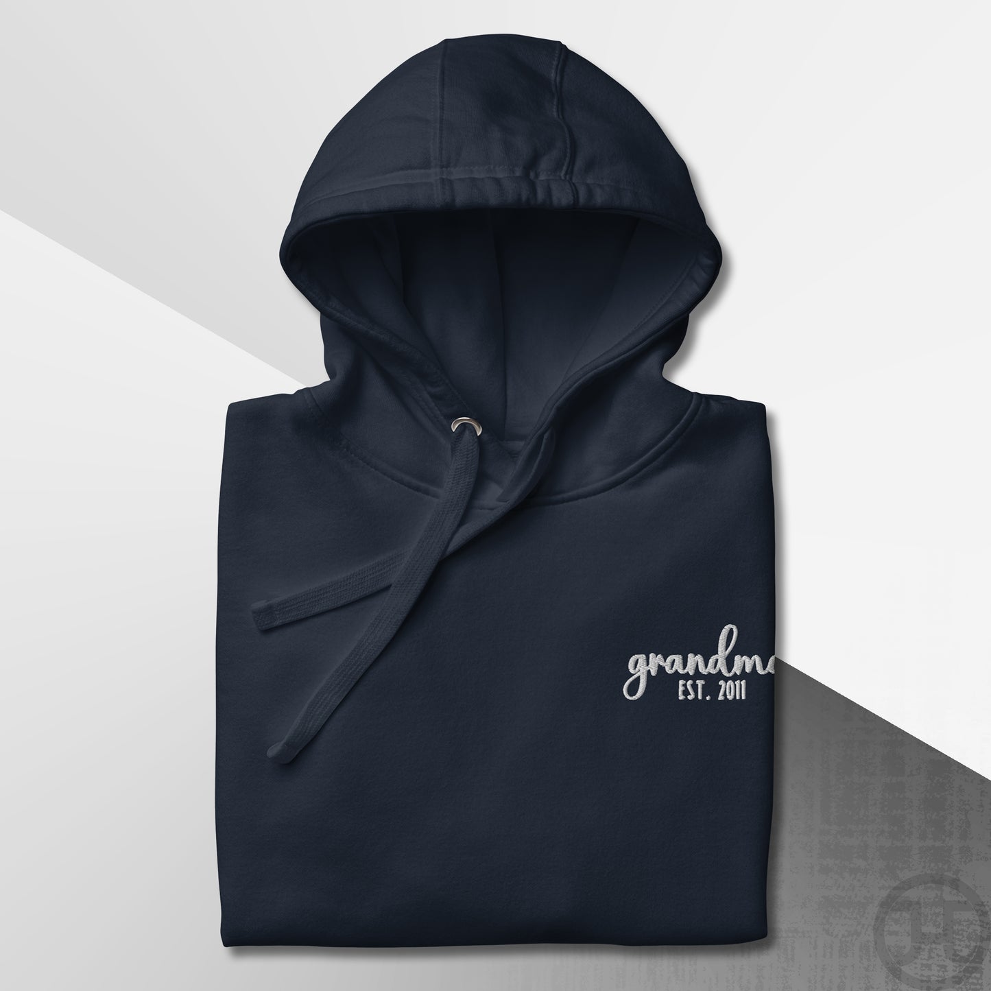 Embroidered Hoodie Grandma w/Custom Est Date Left Chest