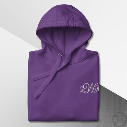Embroidered 3-Letter Monogram Hoodie